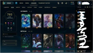 CONTA DE LOL 782 SKINS + TODOS OS CHAMPS - League of Legends