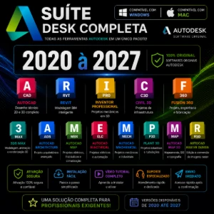 Suite Autodesk completa para Mac/Windows Original 1 ANO
