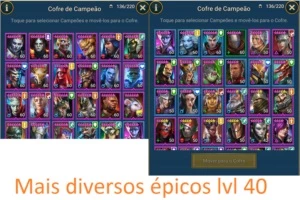 Conta Raid Shadow Legends com 36 Lendários - Outros