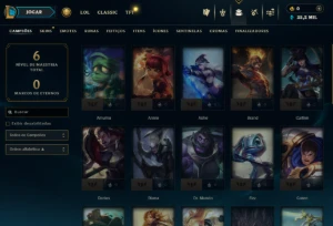 Lol Ferro, 35K Ea, Lvl 30, Upada na Mão e com Skin Lendária - League of Legends