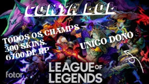 Conta Lol - Unrakend, Todos Os Champs, 300 Skins, 6700 De Rp - League of Legends