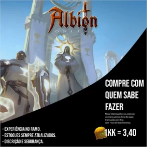 PRATA ALBION, SEGURO E SEM TRADE // R$ 34,00 = 10KK. - Albion Online