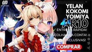 ✨GENSHIN IMPACT CONTA COM Yoimiya+Kokomi+ Yelan AR10 ✨
