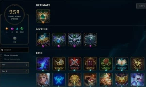 Conta LOL LVL 122 com 365 Skins e 259 Diamante+ - League of Legends
