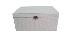 Caixa Extra Grande Bege de 5 Andares para Joias - Artesanato e Personalizados