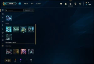 Conta DIAMANTE 4 com 60% de win rate, 4 skins e 32 champs - League of Legends LOL