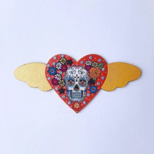 Enfeite de Parede Caveira Decorada - Artesanato e Personalizados