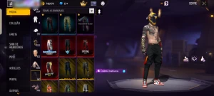 Conta de free fire nível 73