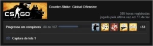 Conta CS:GO GUARDIÃO MESTRE 2 - Counter Strike