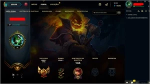 Conta league of legends elo ouro, skins vitoriosas. LOL