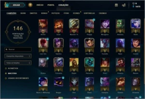 Conta league of legends elo ouro, skins vitoriosas. LOL