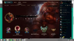 conta de league of legends muito barato LOL