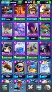 CONTA NO CLASH ROYALE NÍVEL 12 COM TODAS CARTAS