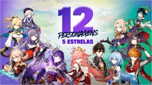 GENSHIN (Conta pessoal) - 11 Personagens 5 ⭐ -  AR 57 - Genshin Impact