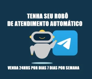 Robô de vendas / atendimento automático telegram chatbot