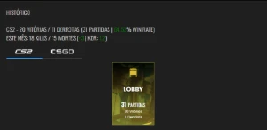 Conta Gamersclub Lvl 17 (Sem Prime) - Counter Strike CS