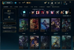 Bronze 4 com 55 Champs e 16 Skins - League of Legends LOL