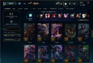 Bronze 4 com 55 Champs e 16 Skins - League of Legends LOL