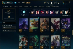 Bronze 4 com 55 Champs e 16 Skins - League of Legends LOL