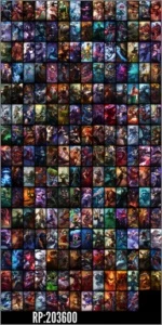 Conta LOL - Borda Platina, Todos os champs, 228 skins - League of Legends