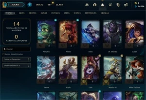 Conta diamante 4 MMR ALTO sem E-mail verificado para rushar! - League of Legends LOL