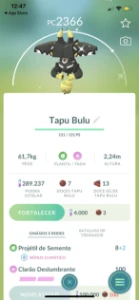 Tapu Bulu brilhante - Pokemon GO