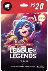 Gift card Riot games de R$20,00 - Gift Cards