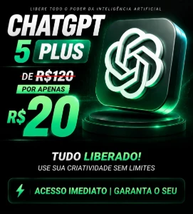 ChatGPT 5 Plus 30 Dias com Garantia 🔥 - Inteligência Artificial