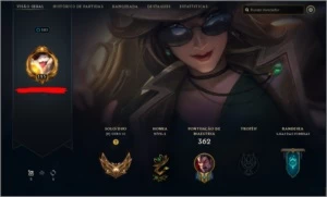 Conta League of Legends nível 185 Ouro 3 provisorio 35 Skins LOL