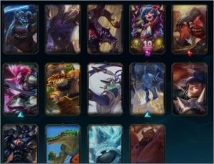 Conta League of Legends nível 185 Ouro 3 provisorio 35 Skins LOL