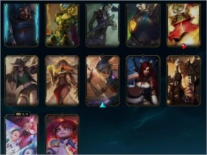 Conta League of Legends nível 185 Ouro 3 provisorio 35 Skins LOL