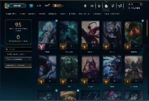 Mestre com 55 Champs e 7 Skins ( 21 PDL ) - League of Legends LOL