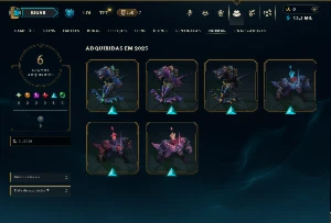 Mestre com 55 Champs e 7 Skins ( 21 PDL ) - League of Legends LOL