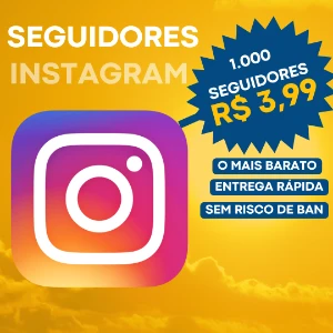 (Mais Barato) 1K De Seguidores Por Apenas 3,99 - Redes Sociais
