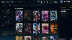 Conta de LoL Platina 4 com várias skins - League of Legends