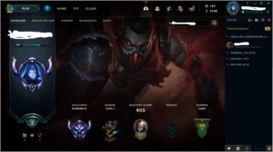 Conta de LoL Platina 4 com várias skins - League of Legends
