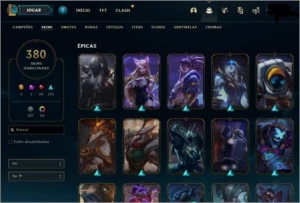 Conta League Of Legends 380 Skins, Gold III LOL