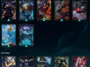 Conta LoL NFA Inativa - Nível 101, Main Top e Adc, 115 skins - League of Legends