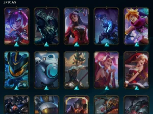 Conta LoL NFA Inativa - Nível 101, Main Top e Adc, 115 skins - League of Legends