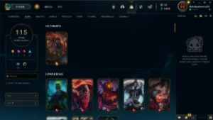 Conta LoL NFA Inativa - Nível 101, Main Top e Adc, 115 skins - League of Legends