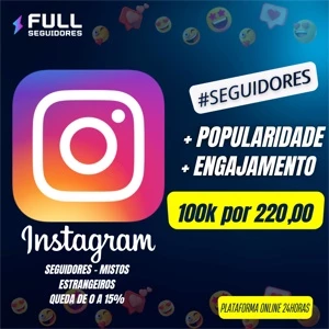 PROMOÇÃO IMPERDÍVEL!!! 100k Seguidores do Instagram😱🔥😍 - Redes Sociais