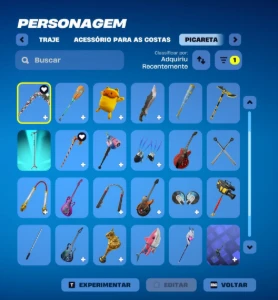 Conta Fortnite | 34 Skins | Naruto + Ice Spice | Candy Axe
