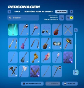 Conta Fortnite | 34 Skins | Naruto + Ice Spice | Candy Axe
