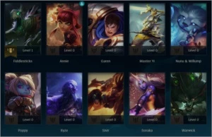 Conta level 30 unranked com skins legado e diversos loots. - League of Legends LOL