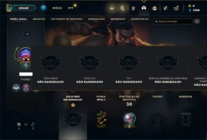 Conta Unranked com 31 Champs e 5 Skins + 3 Fragmentos - League of Legends LOL