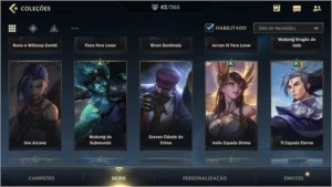 Conta grão mestre 42 skins - League of Legends: Wild Rift LOL WR