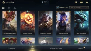 Conta grão mestre 42 skins - League of Legends: Wild Rift LOL WR