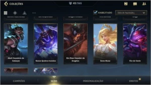 Conta grão mestre 42 skins - League of Legends: Wild Rift LOL WR