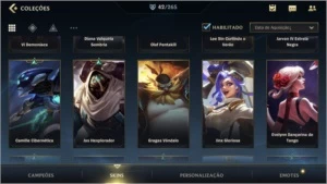 Conta grão mestre 42 skins - League of Legends: Wild Rift LOL WR