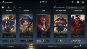 Conta grão mestre 42 skins - League of Legends: Wild Rift LOL WR